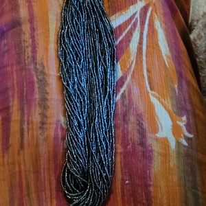 30 multi-strand glass seed bead necklace